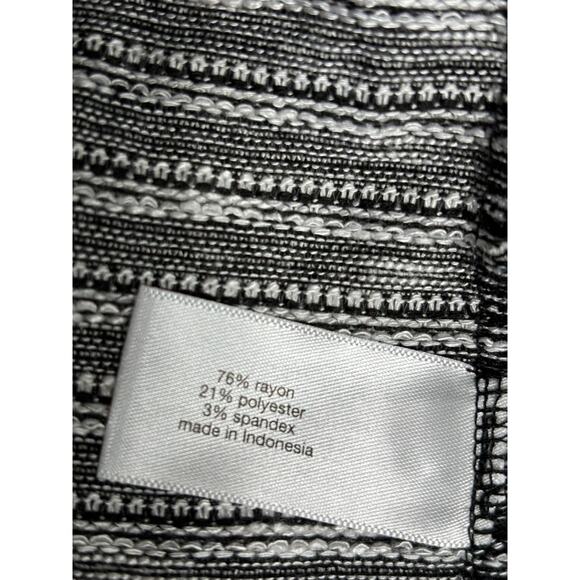 Lane Bryant Open Front Cardigan Sweater Womens Size 22/24 Gray Geometric Print - Picture 4 of 7